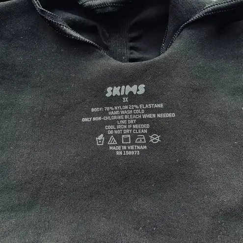 SKIMS Everyday Sculpt Bralette Onyx Black Size 3X NEW