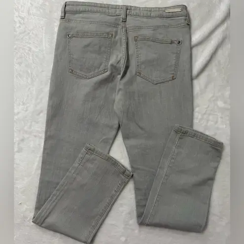 Pilcro and the Letterpress Anthropologie Stet Gray Straight Leg Jeans