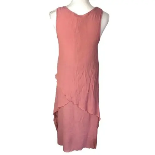 Exist Layered Sleeveless Midi Tank Dress in Mauve