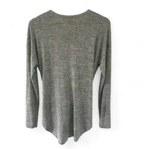 a.n.a . Gray Knit Front-Tie Cardigan Medium Soft cozy open front convertible Y2K