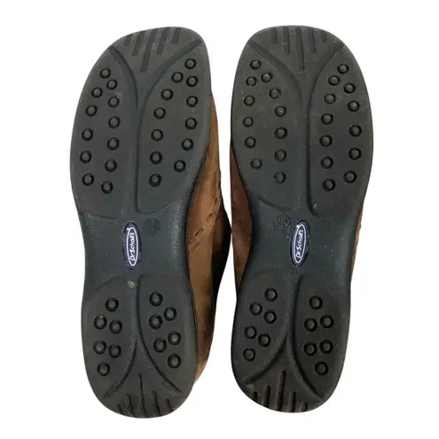 Dr. Scholls Dr. Scholl's Suede Leather Slip On Loafers Brown Comfort Casual Shoes Size 9.5