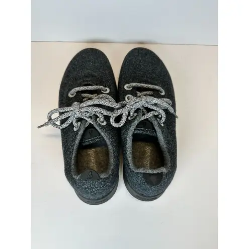 Allbirds Women's Wool Runner Size 8 Gray Casual Shoes Lace up Low Top EUC