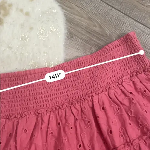 American Eagle  hot pink tiered mini skirt