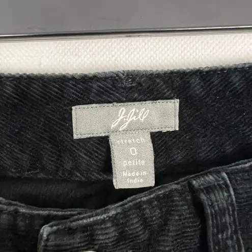 J.Jill  Corduroy Black Mid-Rise Pants Size 0P