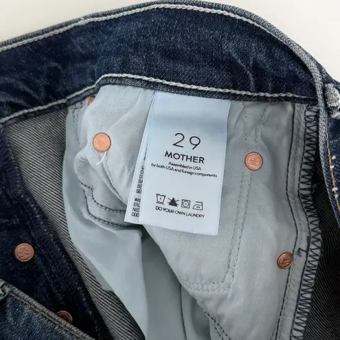 Mother Jeans Womens 29 The Tripper Dark Wash Distressed Your Treat Or Mine Blue