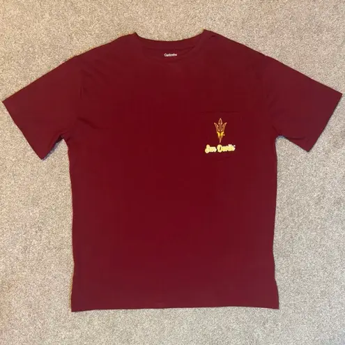 Arizona State Sun Devils Graphic Pocket Tee Medium NWT Red