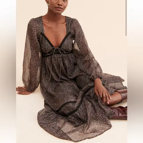 Saltwater Luxe merrell maxi dress in black size S