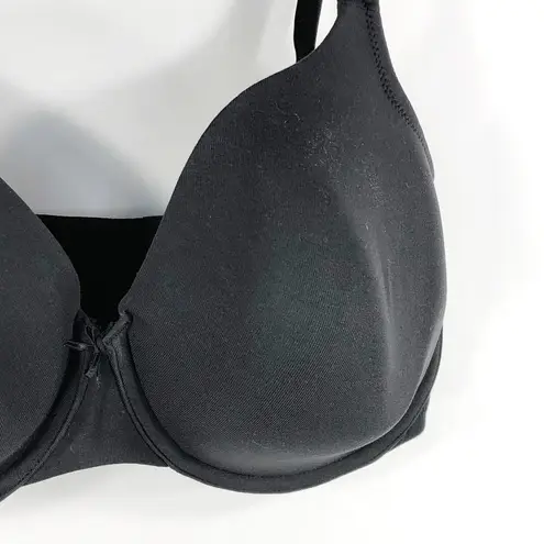 Cacique 40F Bra Black Full Coverage Cotton Knit Plus Size Lane Bryant 106
