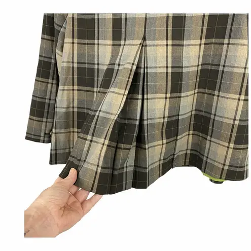 Isaac Mizrahi Target Plaid Peter pan collar jacket