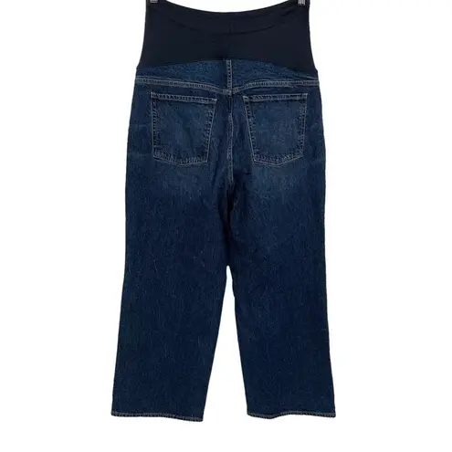 Old Navy  Maternity Full Panel Wide-Leg Jeans Dark‎ Wash Size 16 Short