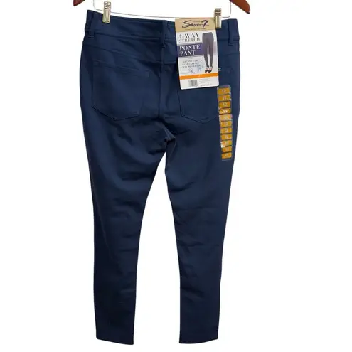 Seven7 Women's Ponte Pant, Size 12, Dark Blue, NWT