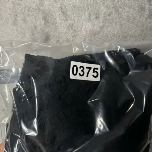 Robin Piccone Swim Cover Up Women Small Black Lace Trim Romantic Swim Neutral