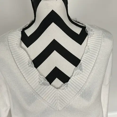 Hudson Gray White Atlanta Sweater Sz M