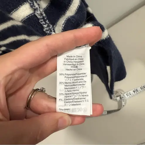 Madewell  Blue and White Striped Oversized Cardigan Sweater Size XXS EUC