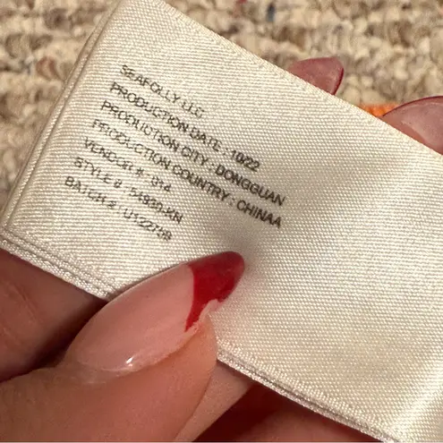 Seafolly Sunray Knit Short Mandarin Orange- Size Large