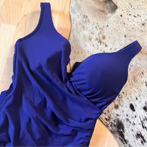 MiracleSuit Royal Blue Must Haves Oceanus One Piece Swimsuit Size 10