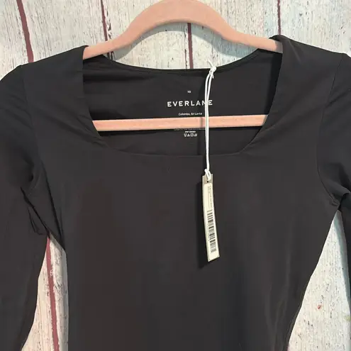 Everlane NWT  The Long-Sleeve Supima® Square-Neck Bodysuit