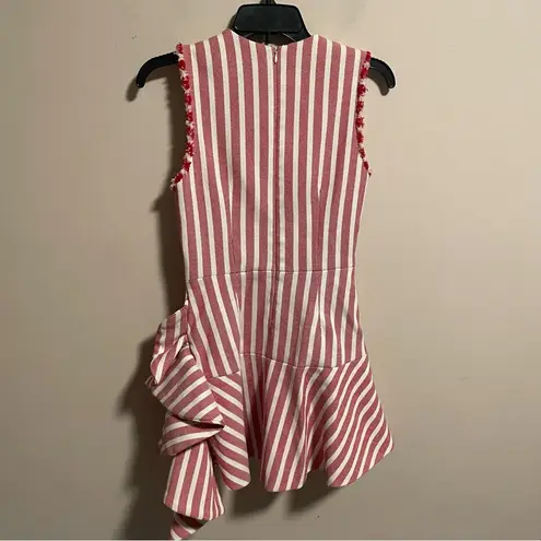 Alexis  x Revolve Cara Dress in Red Cream Stripes- Size Medium