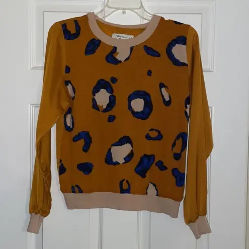 3.1 Philip Lim for Target 20th Anniversary Collection Leopard Top Gold