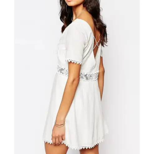 The Jetset Diaries Grazie Lace-Up Cut-Outs Corset Mini