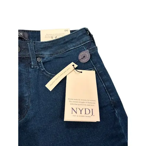 NYDJ NEW Barbara Bootcut Ankle Stud Hem Hearst Wash Jeans Size 00