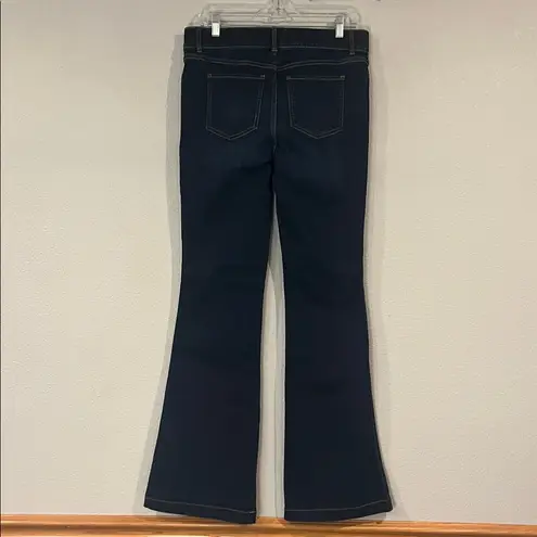 Spanx NWT  high rise pull on stretch flare jeans midnight shade wash L