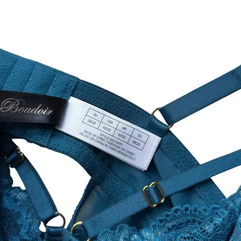 City Chic NWT Blythe Underwire Bodysuit Teal Lace Plus Size 42C/D Boudoir