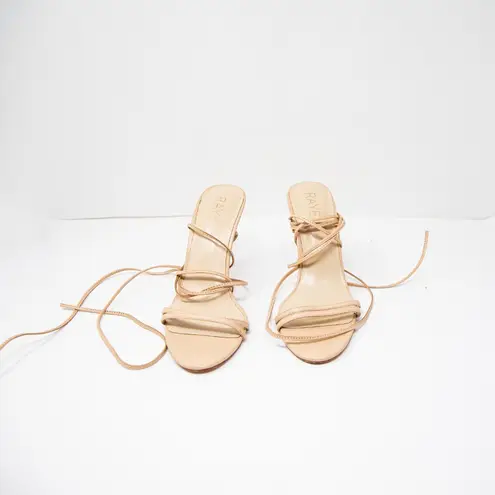 Raye Women's Genuine Leather Strappy Ankle Lace Up Stiletto High Heels Shoes 8