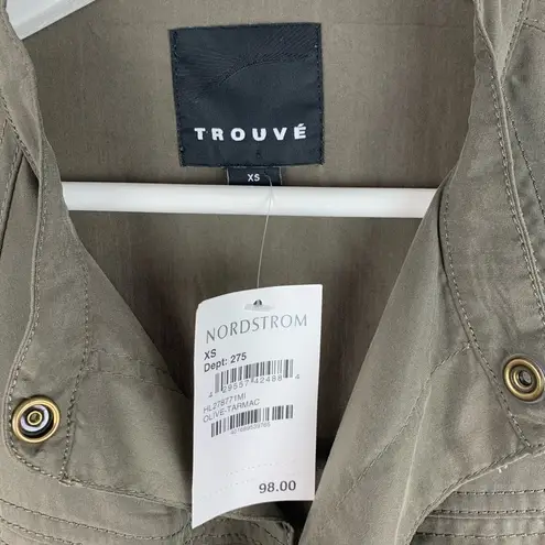 TROUVÉ Military Style Utility Button Up XS NWT