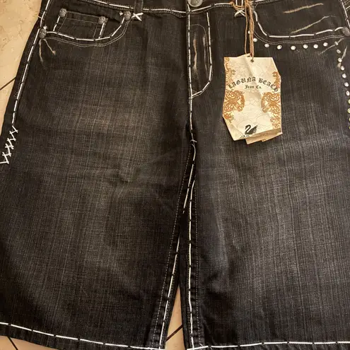 Laguna Beach Jean Co. Embroidered Blue Denim Jeans Size 24