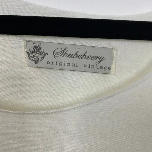 White Tank Top Elephant Colorful Print Small Shubcherry Boho Flowy Summer