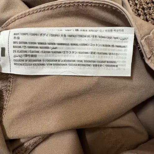 Hollister Khaki High Rise Cargo Utility Pants Y2K Neutral Baggy Fit Size 12R W31