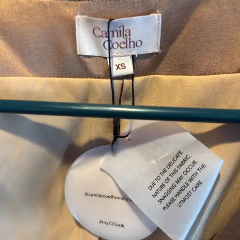 Camila Coelho NWT Camilla Coelho Kimmy Top in Soft Gold Size Extra Small