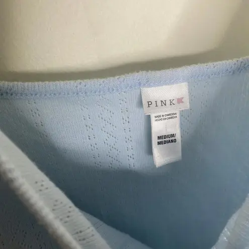 PINK K Kmart Blue Lightweight Knit Mini Pajama Dress Size Medium