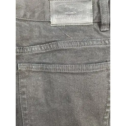 Lauren Ralph Lauren Women's Black Jeans Lace Side trim Flared Size 8 SKU 4605