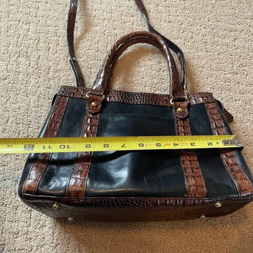 Brahmin  Black & Brown Leather Handbag