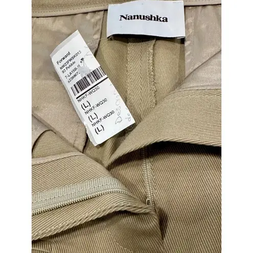NANUSHKA Edena Skirt in Pebble Large New Womens Long Maxi Chinos Khaki Tan