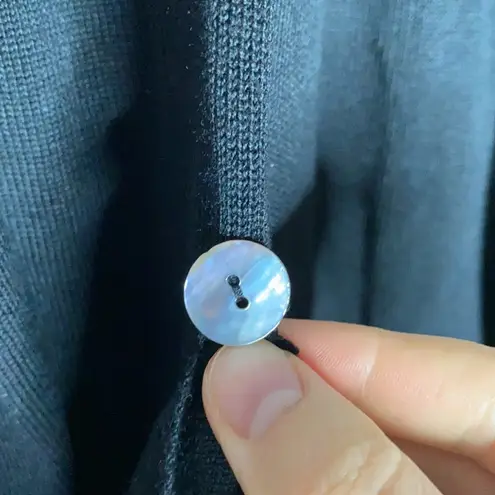 LA Made one button black draping cardigan size XS