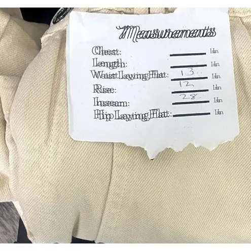 ZARA  Cargo Relaxed Cotton Straight Leg Pants Zip Button 4 Pocket XS Cream #3188