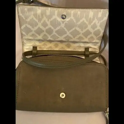 Stella & Dot Taupe Crossbody Grey Wallet