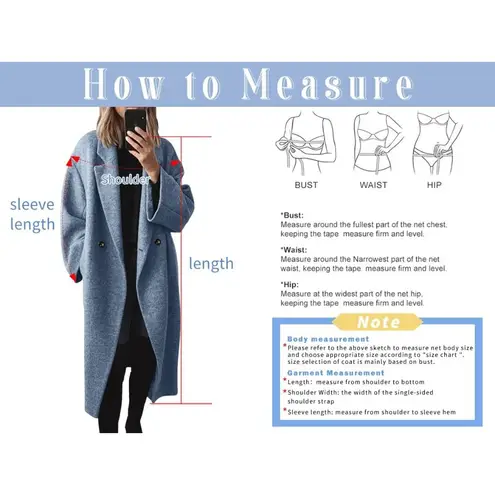 ⚡Women's Navy Blue Winter Double Breasted Wool Coat Long Sleeve Long Trench Coat