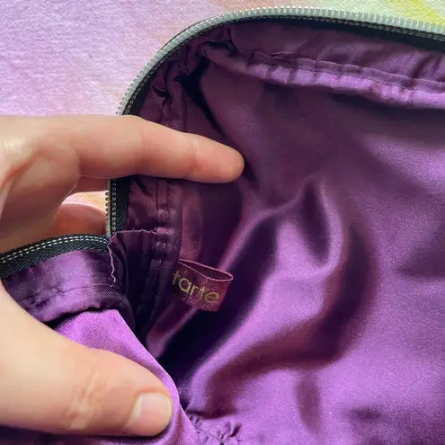 NWT Tarte Black/Purple Makeup Bag Black