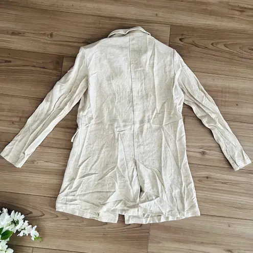 Boutique Ecru Linen Blazer