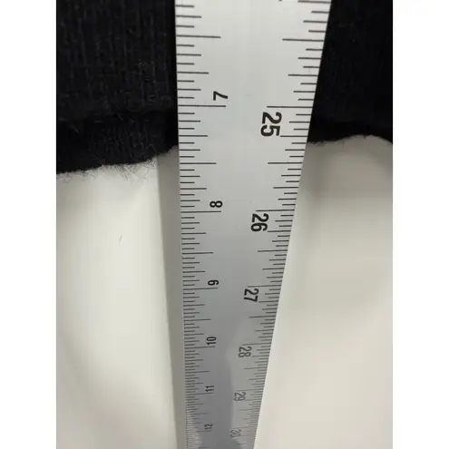 Skull Cashmere Women's Skull Print Ombre Sweater Size L Cream Black Long Sleeve