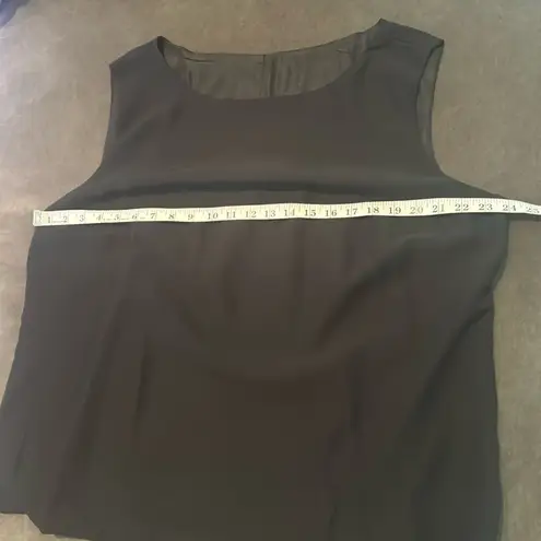 Women’s Black Chiffon 3 Piece Pants Suit Long Lapel Detail Jacket Plus Size 20W