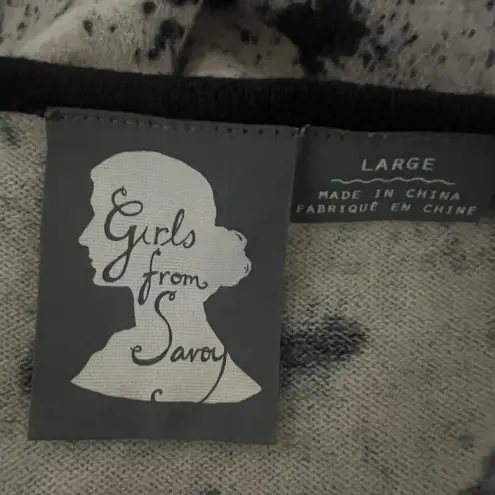 Anthropologie Girls from Savoy Arabella Dress 100% Merino Wool Sz Large Spotted