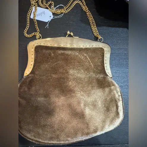 Elegant Gold Velvet Women's Bag