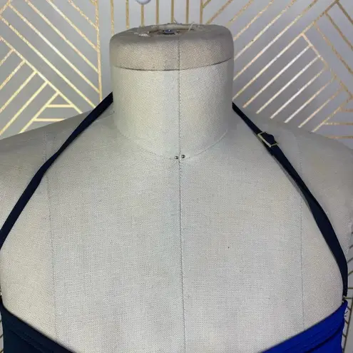 Marc by Marc Jacobs Broken Solids Bandeau Bikini Top Two Toned Blue Size US XS