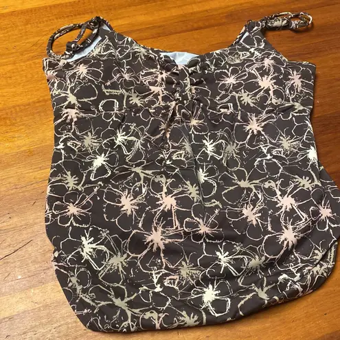 Motherhood Maternity Brown and White Bikini Set