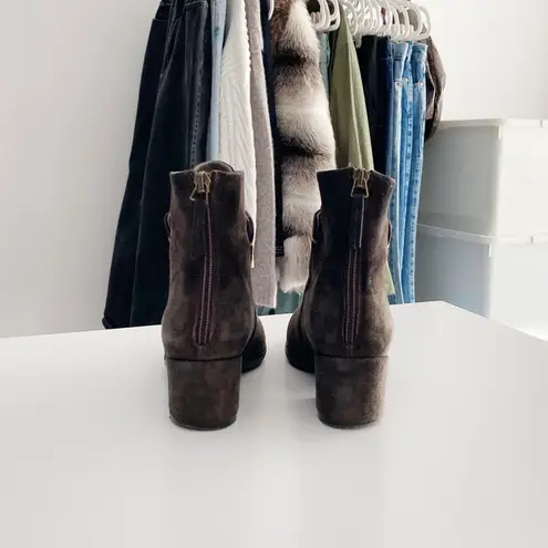 Sesto Meucci Suede Foss Zip Bootie